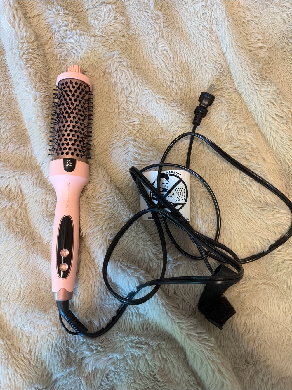 Pink Hot Air Round Brush Hair Styler